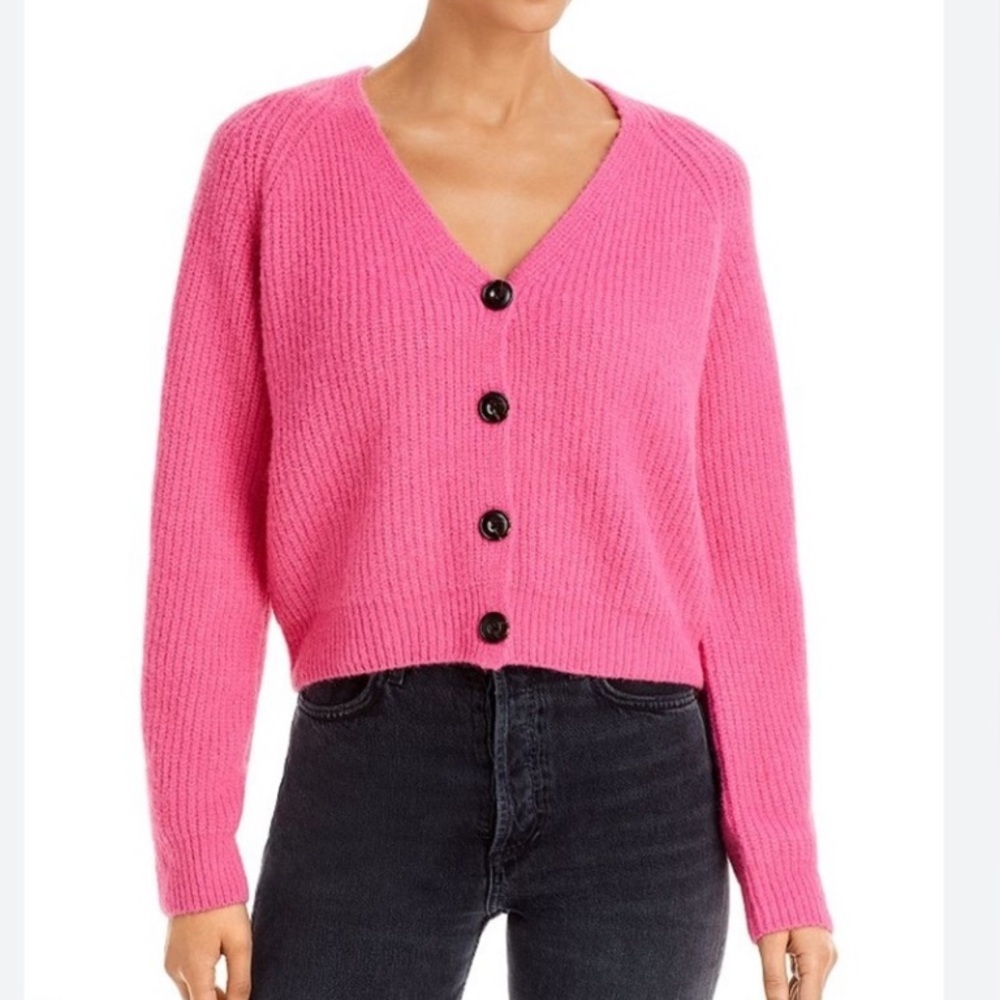 Rails Josie Pink Button Up Sweater Cardigan Size … - image 1